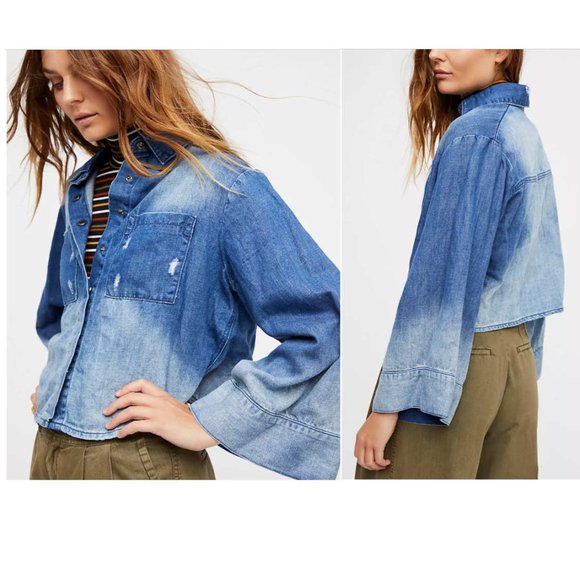 Free People Tops - One Teaspoon Denim Cult Keystone Shirt